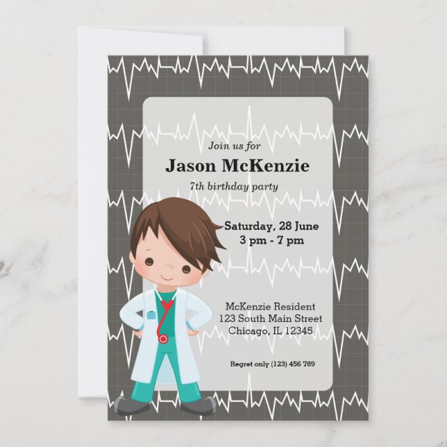 Invitation Kids Doctor (Devant)