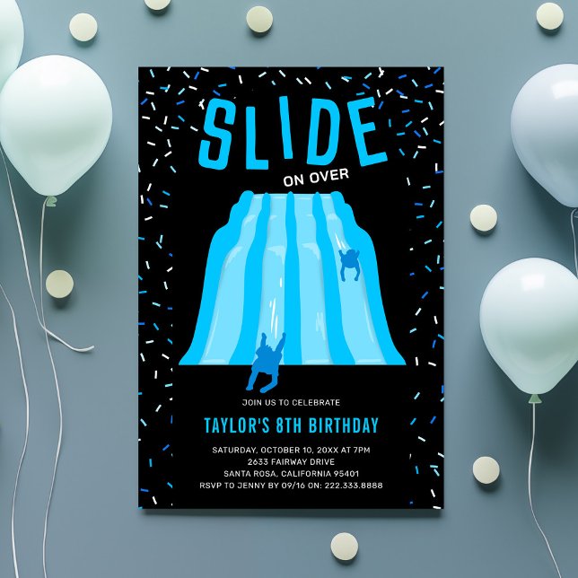 Invitation Kids Indoor Slide Playground Birthday Party (Créateur téléchargé)