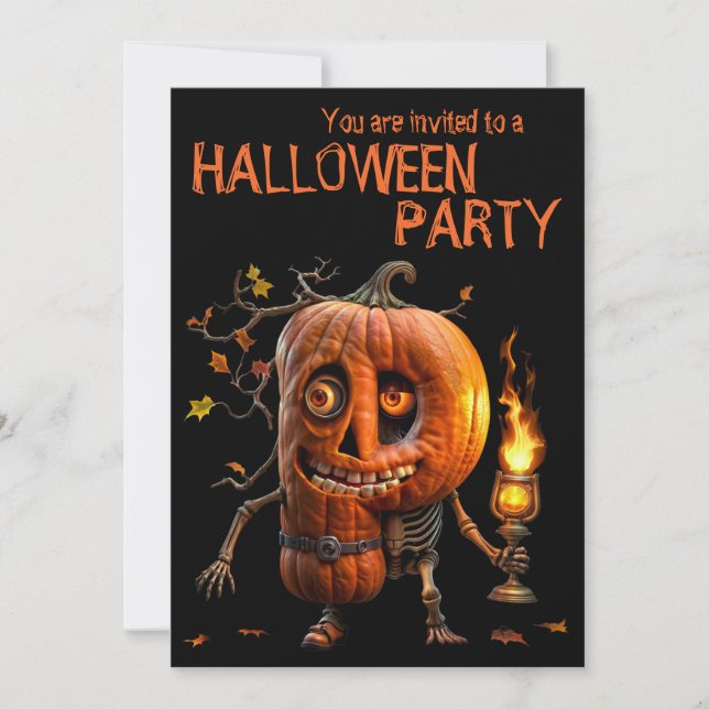 Invitation Kine de Halloween (Devant)