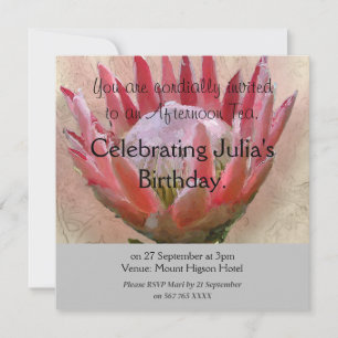 Invitation King Protea High Tea