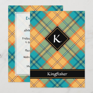 Invitation Kingfisher Tartan