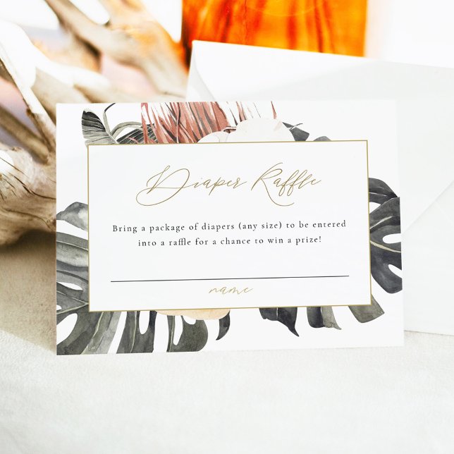 Invitation KINSLEY Boho Terracotta Déchets Ticket (Créateur téléchargé)