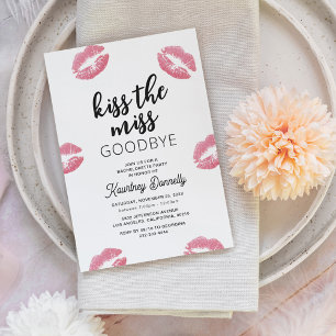 Invitation Kiss The Miss Goodbye Bachelorette Party