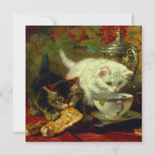Invitation Kittens Tea Party