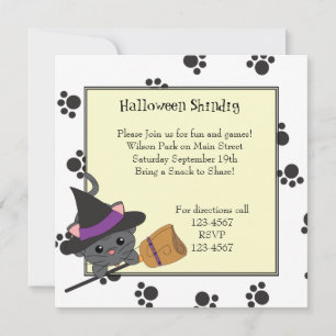 Invitation Kitty Witch Cutie