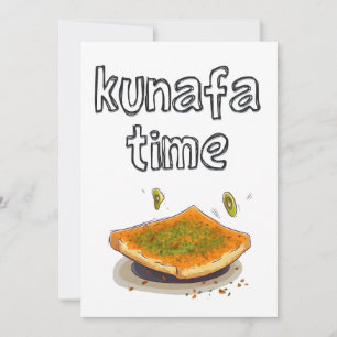 Invitation Knafeh Kunafa Kunafah Heure-- Kunafah Kunafafeh