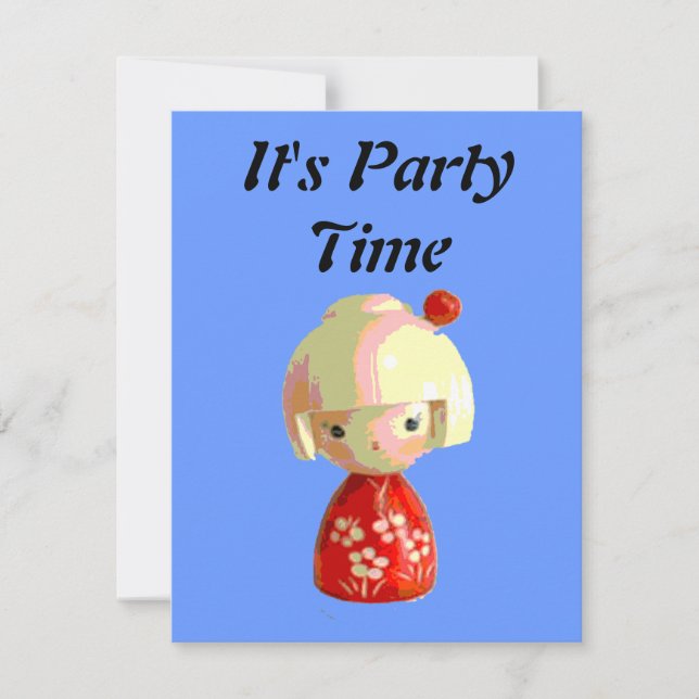 Invitation Kokeshi (Devant)