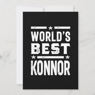 Invitation Konnor Nom Personnalisé Anniversaire