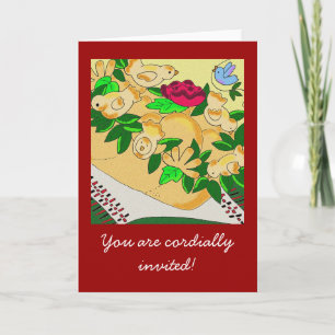 Invitation Korovai pour Mariage ukrainien