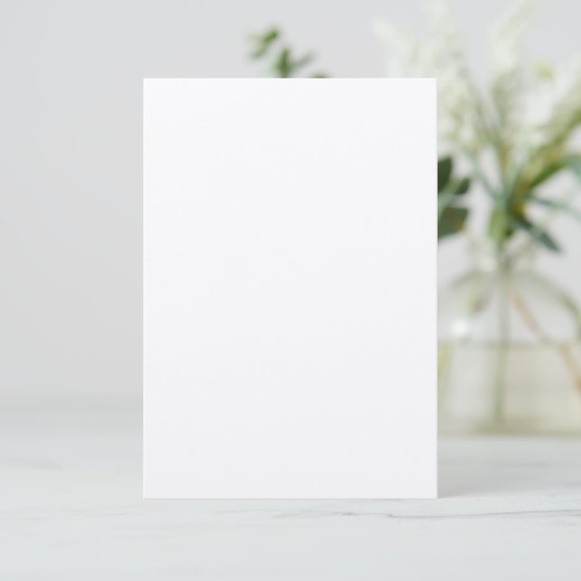Invitation Kraft 3,5 pouces x 5 pouces personnalisé | Matte é (Debout devant)