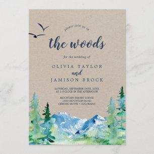 Invitation Kraft Rejoins-Nous Dans Les Bois Destination Maria