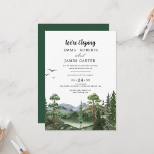 Invitation Kraft Rocky Mountain   Réception Elopement