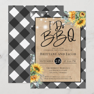 Invitation Kraft String éclaire Floral I Do BQ Fiançailles In