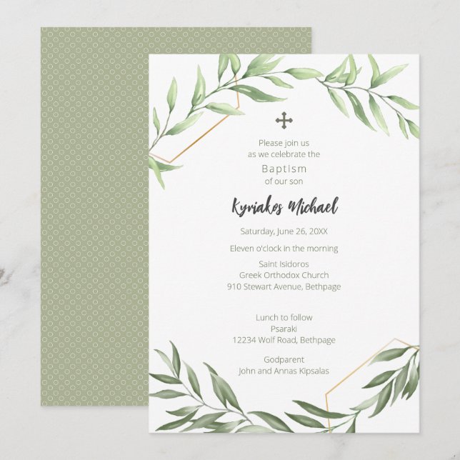 Invitation Kyriakos Dot (Devant / Derrière)