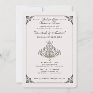 Invitation La beauté et la répétition du Mariage du lustre de