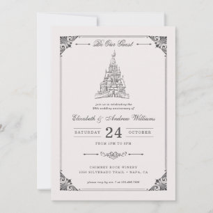 Invitation La beauté et le château de la Bête Anniversaire Ma