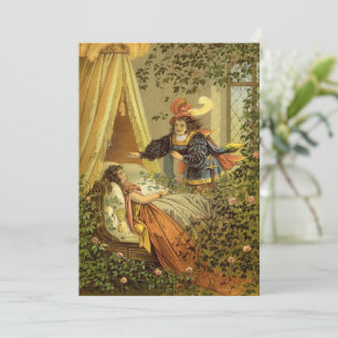 Invitation La Belle au Bois Dormant de collection, Contes de 