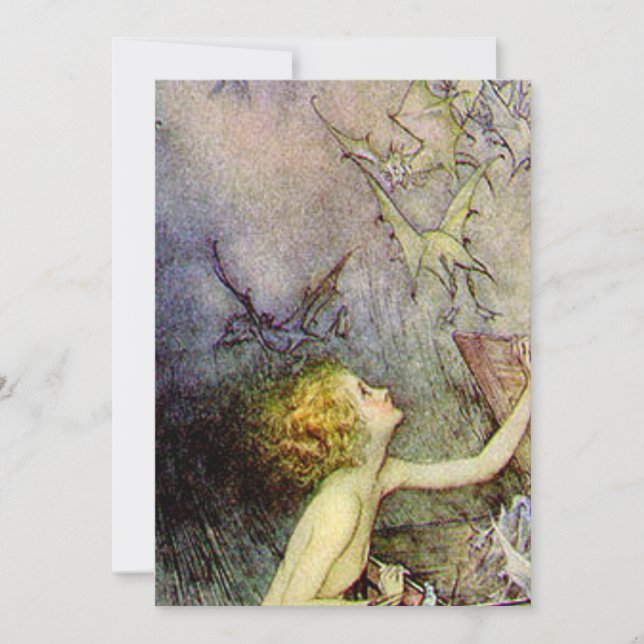 Invitation La boîte de Pandore par Arthur Rackham (Devant)