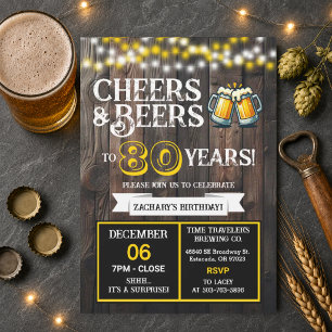 Invitation La brasserie Surprise célèbre 80 ans de Cheers et