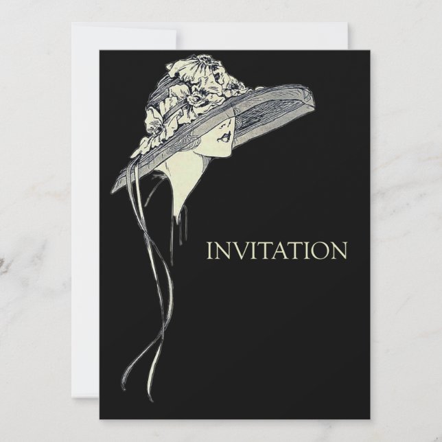 Invitation La Casquette branchée de la Dame (Devant)