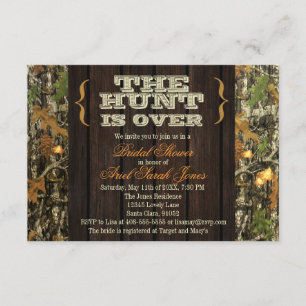 Invitation La chasse est au-dessus d'invitation de Fête de la