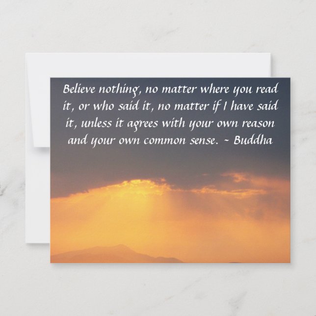Invitation La citation de Bouddha inspire la motivation (Devant)