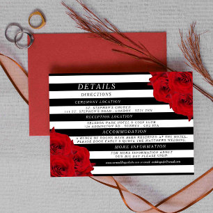 Invitation La Collection de Mariage Chic Moderne Luxe - Roses
