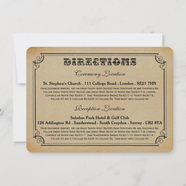 Invitation La collection de Mariages de Steampunk victorienne (Devant)