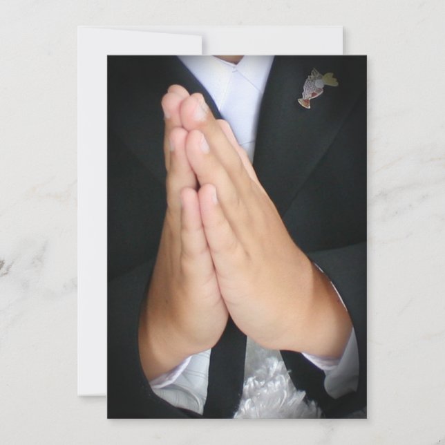 Invitation La communion du garçon (Devant)