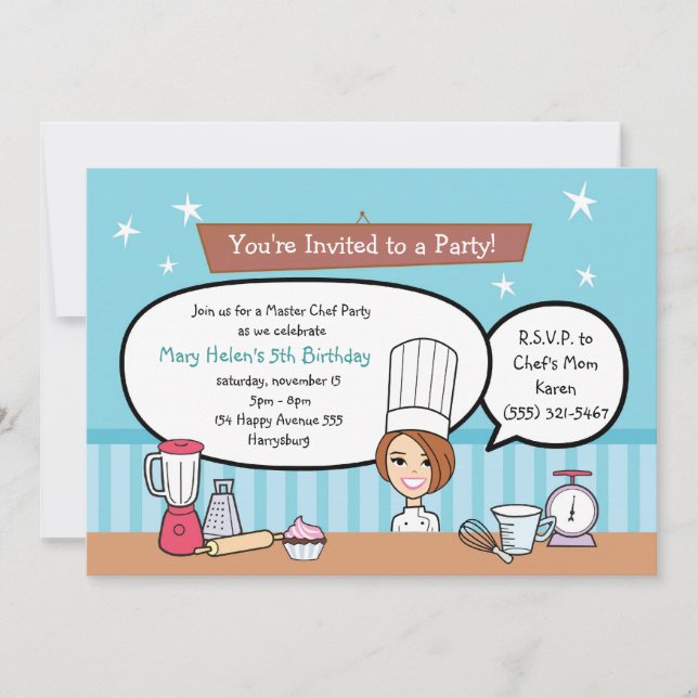 Invitation La coutume badine l'invitation de partie avec (Devant)