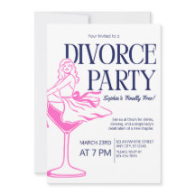 La Dame unique dans une fête de Divorce de verre M