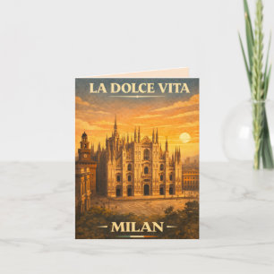 Invitation La Dolce Vita - Affiche de voyage vintage de Capri