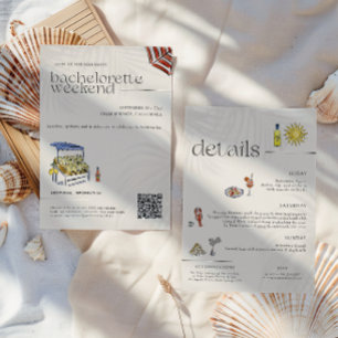 Invitation La Dolce Vita   Bachelorette d'été italienne