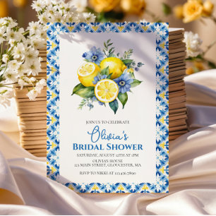 Invitation La Dolce Vita Fête de mariage floral au citron