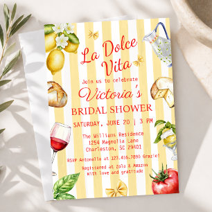 Invitation La Dolce Vita Fête de Mariage Italienne