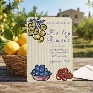 Invitation La Dolce Vita Jaune Citron Italien
