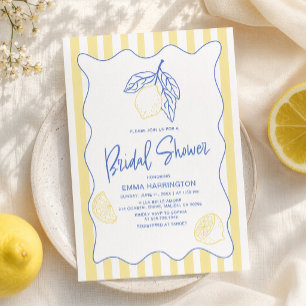 Invitation La Dolce Vita Lemon Méditerranéen Enterrement de V