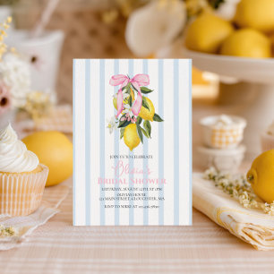 Invitation La Dolce Vita Lemon Rose Bow Bridal Shower