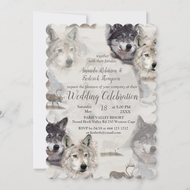 Invitation La faune canadienne (Devant)