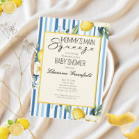 La Fête Bébé Garçon Citron Bleu de La Prune de Mam