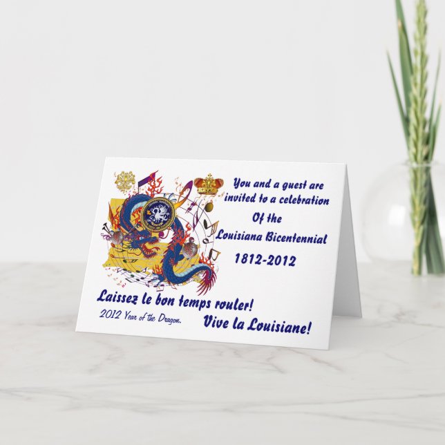 Invitation La fête d'anniversaire Louisiane importante voient (Devant)