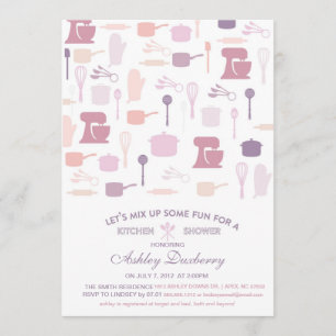 Invitation La Fête de la mariée de cuisine, stockent la