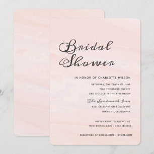 Invitation La Fête de la mariée moderne   de lavage