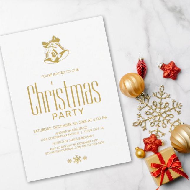 Invitation La Fête de Noël moderne (Créateur téléchargé)