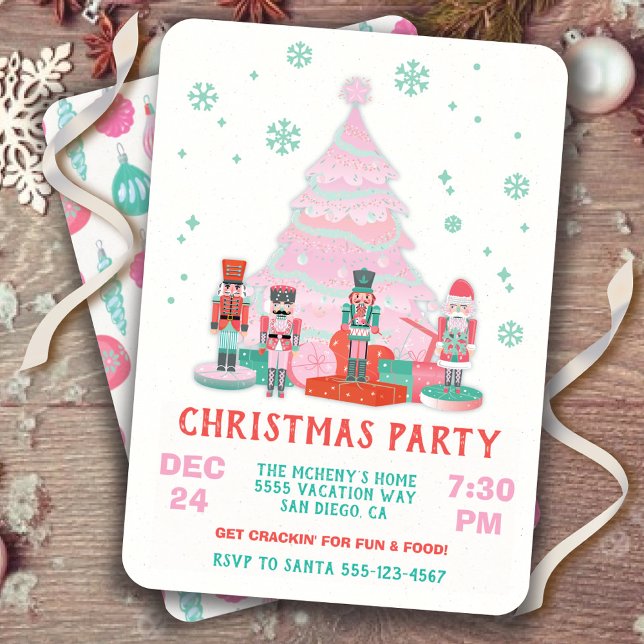 Invitation La Fête des Ornaments de Noël (Créateur téléchargé)
