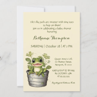 Invitation La feuille de nénuphar de la vie