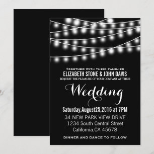 Invitation La ficelle de mariage d'été allume la conception