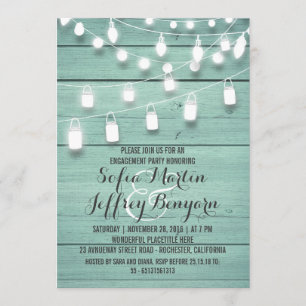 Invitation La ficelle rustique allume la partie de