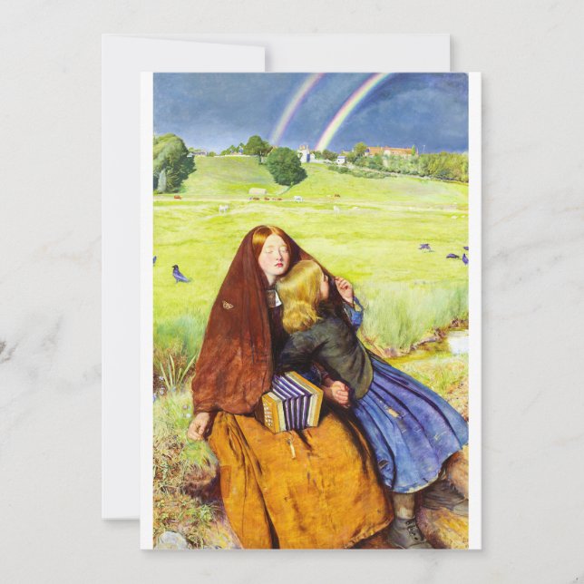 Invitation La Fille aveugle de John Everett Millais (Devant)