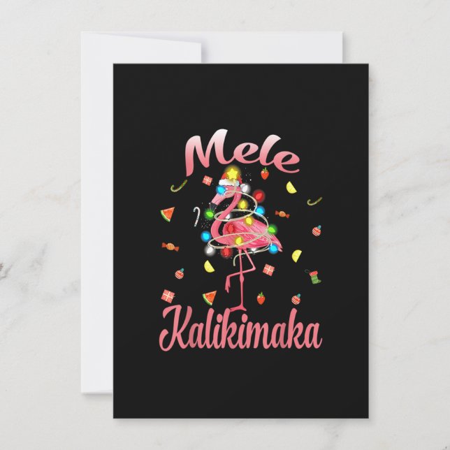 Invitation La Flamme du Christ de Mele Kalikimaka (Devant)